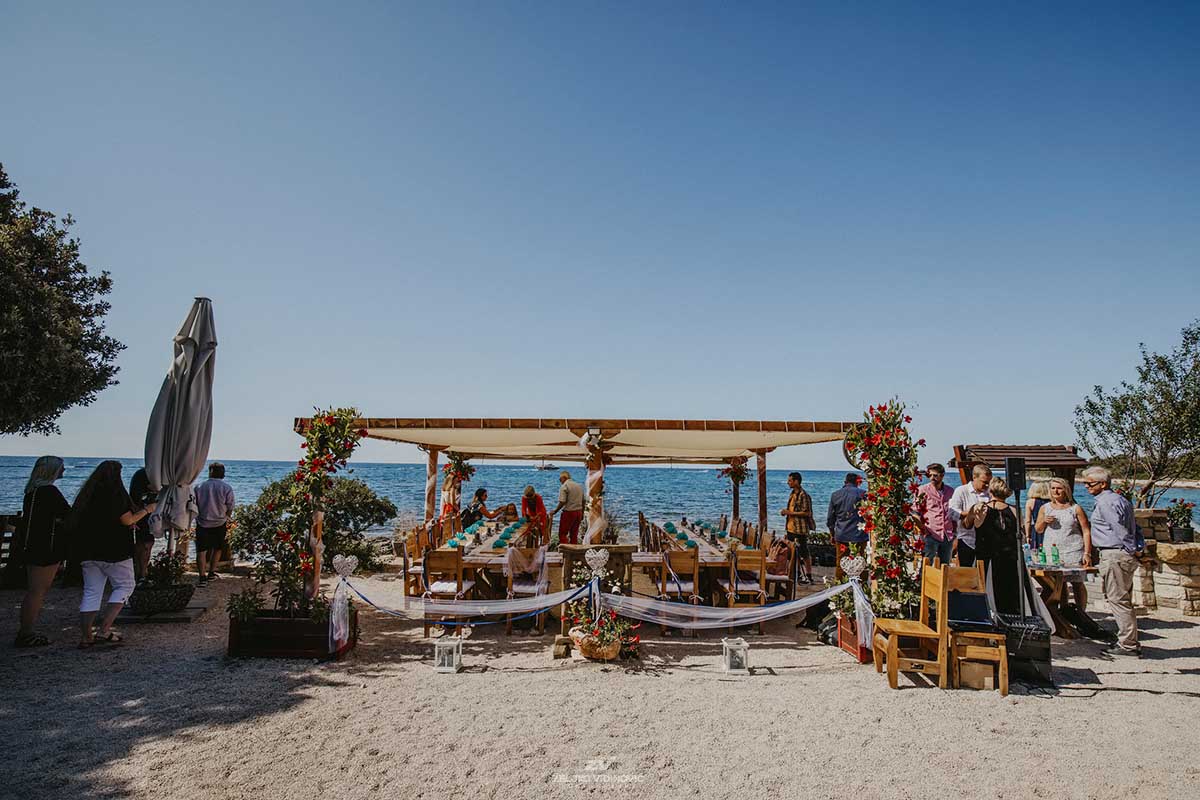 Wedding day for Justine and Manuel, Restaurant Punta Križ, Rovinj Istria, Croatia - Wedding photographer Istria - Wedding in istria