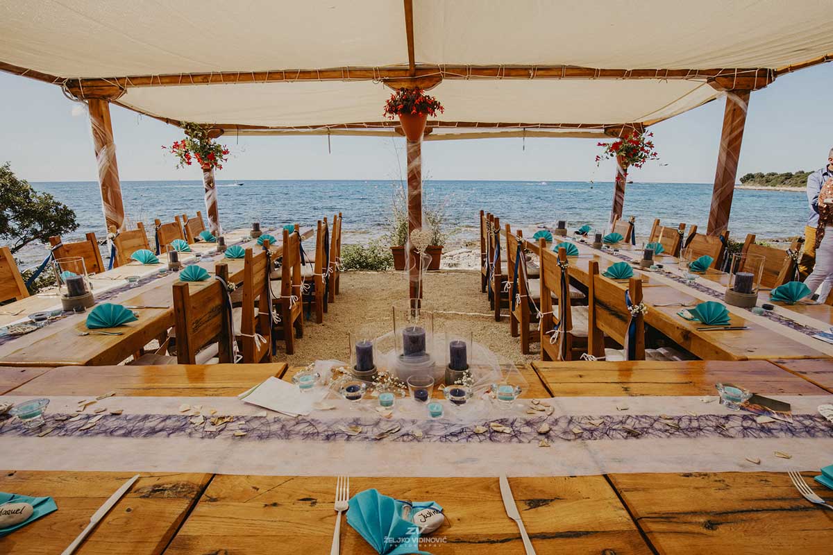 Wedding day for Justine and Manuel, Restaurant Punta Križ, Rovinj Istria, Croatia - Wedding photographer Istria - Wedding in istria