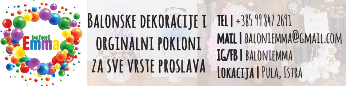 Baloni EMMA - Balonske dekoracije i orginalni pokloni za sve vrste proslava | Pula, Istra
